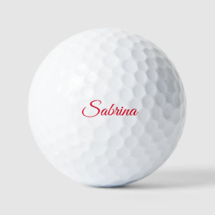 Professionelle klassische Handschrift Name benutze Golfball