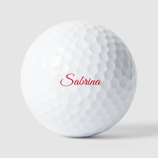 Professionelle klassische Handschrift Name benutze Golfball (Vorderseite)
