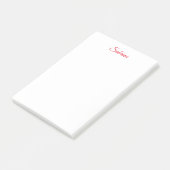 Professionelle klassische Handschrift Name benutze Post-it Klebezettel (angewinkelt)