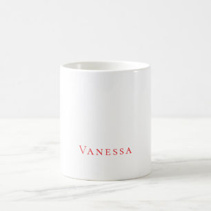 Professionelle klassische Schriftart eigener Name Kaffeetasse