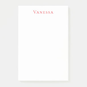 Professionelle klassische Schriftart eigener Name Post-it Klebezettel