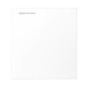 Professionelle klassische Schriftart Minimalistisc Notizblock