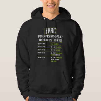 Professionelle Klimaanlagen-Techniker-Stundensatz Hoodie