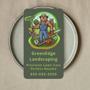 Professionelle Landschaftsgestaltung Gartenpflege Visitenkarte