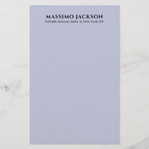 Professionelle lila-farbene moderne minimalistisch briefpapier