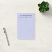 Professionelle lila-farbene moderne minimalistisch post-it klebezettel (Büro)