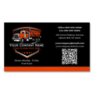 Professionelle LKW-Transportunternehmen-QR-Code Magnetische Visitenkarte
