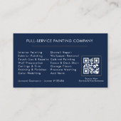 Professionelle Malerfirma QR-Code Visitenkarte (Rückseite)