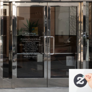 Professionelle Medical Spa Ästhetik-Klinik Leistun Fensteraufkleber