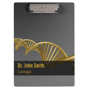 Professionelle medizinische Luxus-DNA-Strang-Gold Klemmbrett