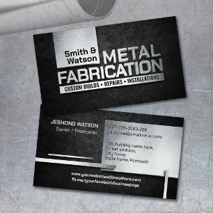 Professionelle Metallbearbeitung - Metallherstellu Visitenkarte