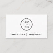 Professionelle Minimale QR-Code-Logo Visitenkarte (Vorderseite)