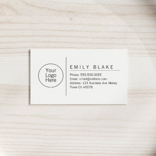 Professionelle Minimalistische Visitenkarte