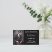 Professionelle Mitarbeiter-Foto-Visitenkarte Visitenkarte (Stehend Vorderseite)