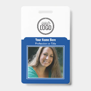 Professionelle Mitarbeiter-Logo-Foto-Barcode Dunke Ausweis