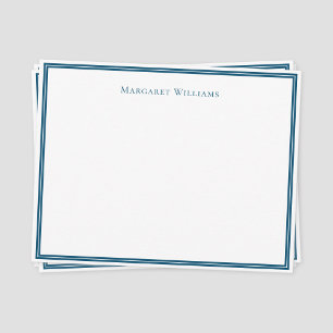 Professionelle moderne blaue Rand-Notizkarte Mitteilungskarte