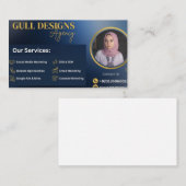 Professionelle moderne digitale Marketingagentur  Visitenkarte (Vorne/Hinten)