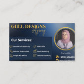 Professionelle moderne digitale Marketingagentur  Visitenkarte (Vorderseite)