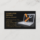 Professionelle moderne einfache Computerreparatur Visitenkarte (Vorderseite)