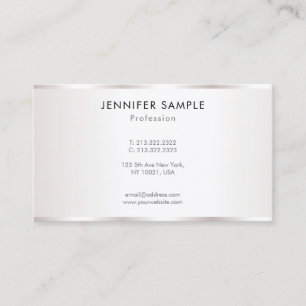 Professionelle moderne elegante minimalistische Vo Visitenkarte