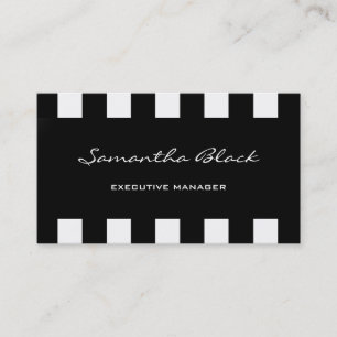 Professionelle moderne Handschrift schwarz weiß St Visitenkarte
