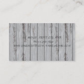 Professionelle Moderne,Lashes, Lipstick, Holzgeweb Visitenkarte (Rückseite)