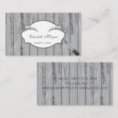 Professionelle Moderne,Lashes, Lipstick, Holzgeweb Visitenkarte (Vorne/Hinten)