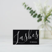 Professionelle moderne Script Wimpern- und Augenbr Visitenkarte (Stehend Vorderseite)