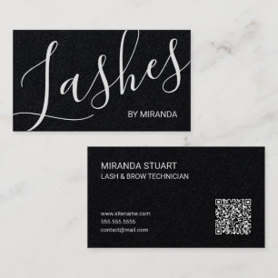 Professionelle moderne Script Wimpern- und Augenbr Visitenkarte