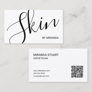 Professionelle moderne Skript-Esthetikerin Visitenkarte