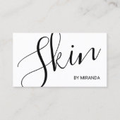 Professionelle moderne Skript-Esthetikerin Visitenkarte (Vorderseite)