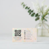 Professionelle Opal-QR-Code Visitenkarte (Stehend Vorderseite)