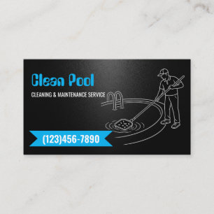 Professionelle Pool-Service-Visitenkarte Visitenkarte
