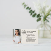 Professionelle QR-Code-Foto Ihr Logo Visitenkarte (Stehend Vorderseite)