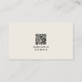 Professionelle QR-Code-Foto Ihr Logo Visitenkarte (Rückseite)