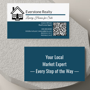 Professionelle QR-Code-Immobilien Visitenkarte