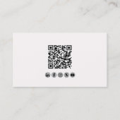 Professionelle QR-Code-Mitarbeiter-Pilot-Flugzeug Visitenkarte (Rückseite)