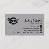 Professionelle QR-Code-Mitarbeiter-Pilot-Flugzeug Visitenkarte (Vorderseite)