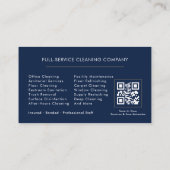 Professionelle QR-Code Visitenkarte für gewerblich (Rückseite)