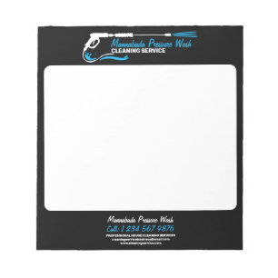 Professionelle Reinigung mit Black Pressure Power Notizblock