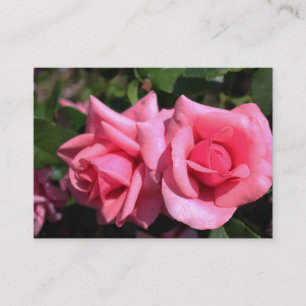 professionelle schöne rosa Rosenblumen Visitenkarte