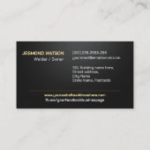 Professionelle Schweißdienstleistungen - Schweißer Visitenkarte (Rückseite)