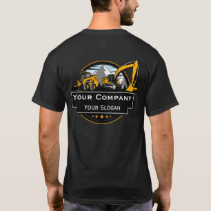Professionelle Schwere-Ausrüstung-Bauunternehmen T-Shirt