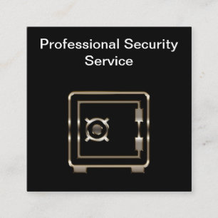 Professionelle Sicherheitsdienstleistungen Design Quadratische Visitenkarte