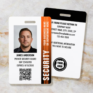Professionelle Sicherheitswache-ID Eigenes Foto Or Ausweis