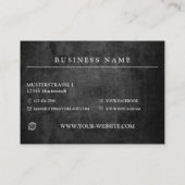 Professionelle Telefonnummerkarte (Rückseite)