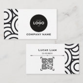 Professionelle Unternehmenslogo & QR-Code Geschäft Visitenkarte (Vorne/Hinten)