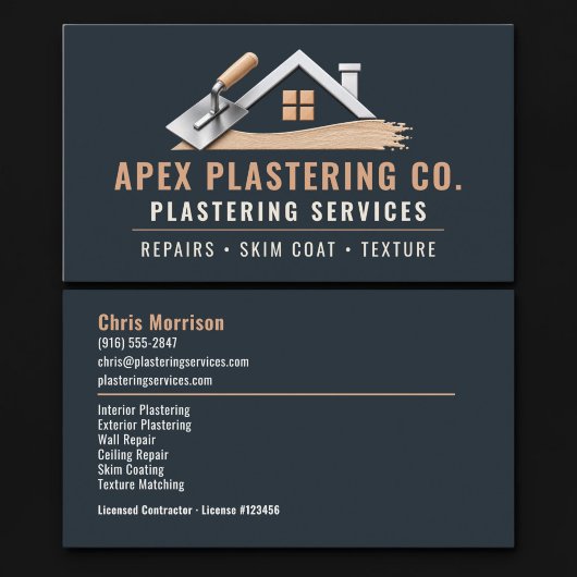 Professionelle Verputzservices Visitenkarte