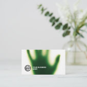 Professionelle Visitenkarte mit Ihrem Logo (Stehend Vorderseite)