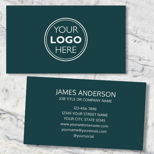 Professionelle Visitenkarte mit Logo Minimalistisc